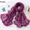 Fashion beautiful Long Scarves 2015 Printemps Eté Nouvelle 100% Polyester Scarf Beach Shawl Wrap